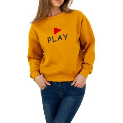 Sweatshirt für Damen in Gelb