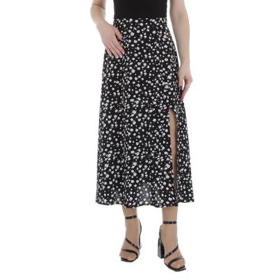 Maxi skirt for women in black and white