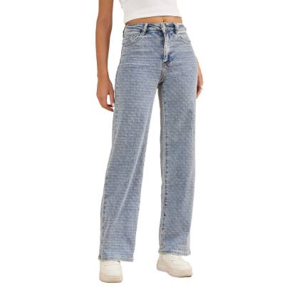 Straight Leg Jeans für Damen in Hellblau