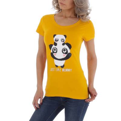 T-Shirt für Damen in Gelb