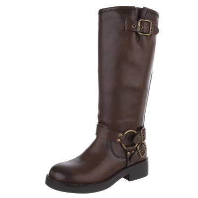 Western- & Bikerstiefel für Damen in Braun