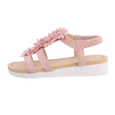 Strappy sandals for women in pink