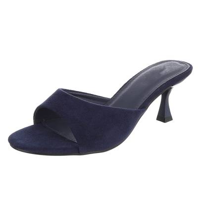 Pantoletten für Damen in Dunkelblau
