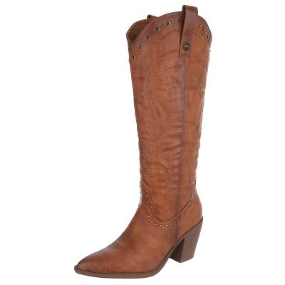 Western- & Bikerstiefel für Damen in Camel