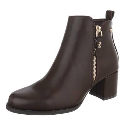 Klassische Stiefeletten für Damen in Braun