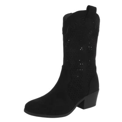 Sommerstiefel für Damen in Schwarz