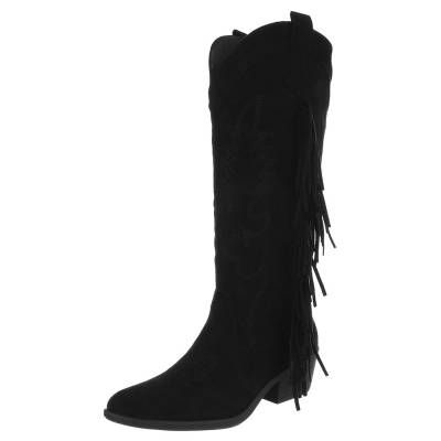 Western- & Bikerstiefel für Damen in Schwarz