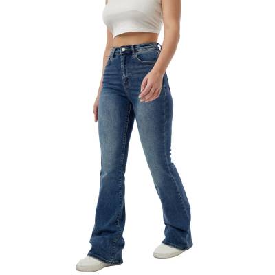 High waist jeans for women in blue