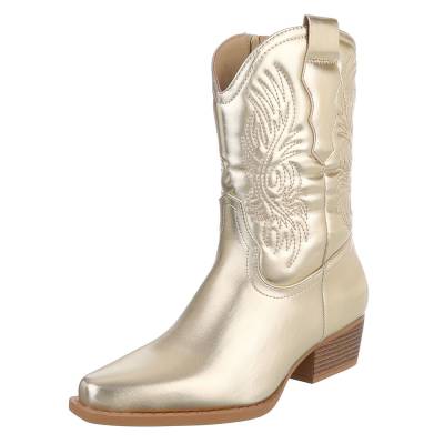 Western- & Bikerboots für Damen in Gold