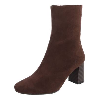 Classic ankle boots for women in brown