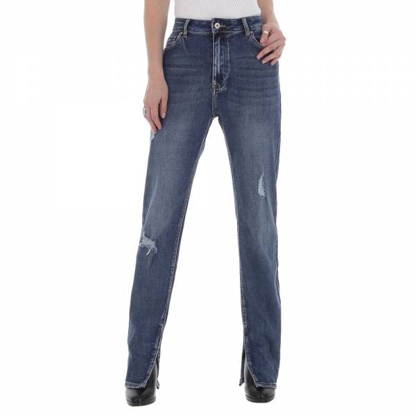 High waist jeans for women in blue