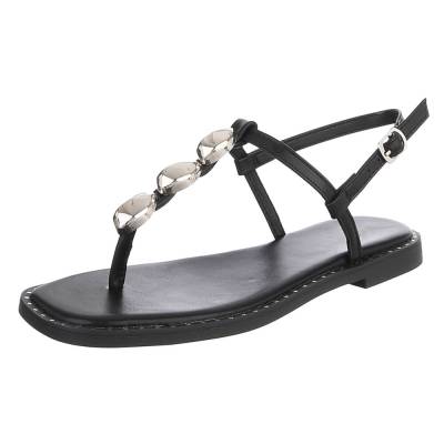 Zehentrenner für Damen in Schwarz