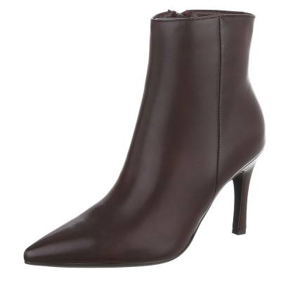 High-Heel Stiefeletten für Damen in Braun