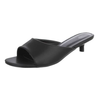 Pantoletten für Damen in Schwarz