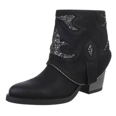 Western- & Bikerboots für Damen in Schwarz