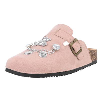 Pantoletten für Damen in Altrosa