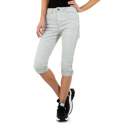 Capri-Jeans für Damen in Grau