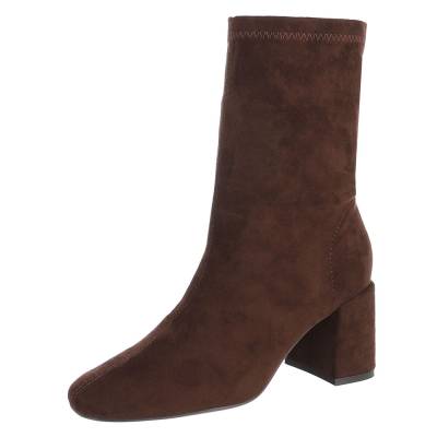 Klassische Stiefeletten für Damen in Braun