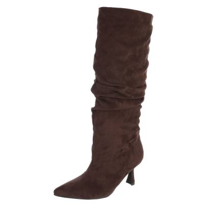 Classic boots for women in dark-brown