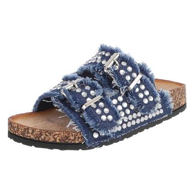 Mules for women in blue