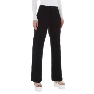 Relaxed fit jeans for women in black