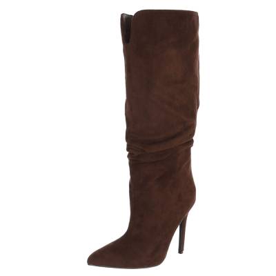 Heeled boots for women in brown