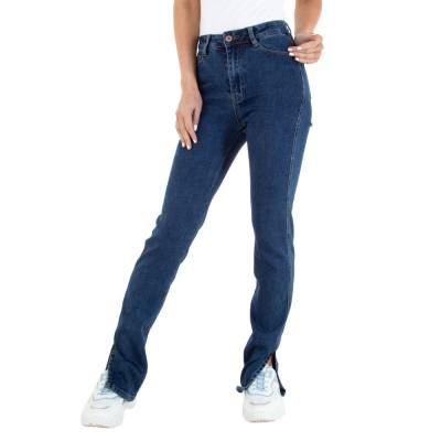 Straight Leg Jeans für Damen in Dunkelblau