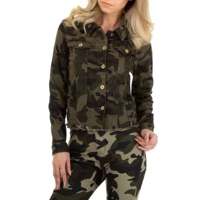 Jeansjacke für Damen in Camouflage