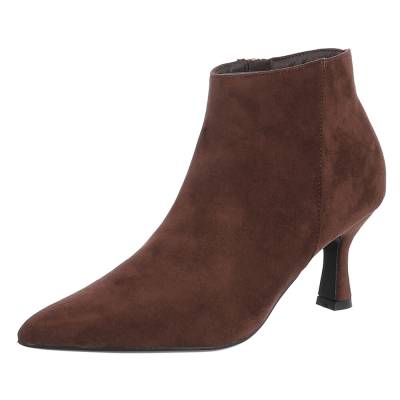 Klassische Stiefeletten für Damen in Braun