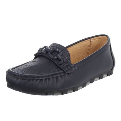 Loafers for women in dark-blue