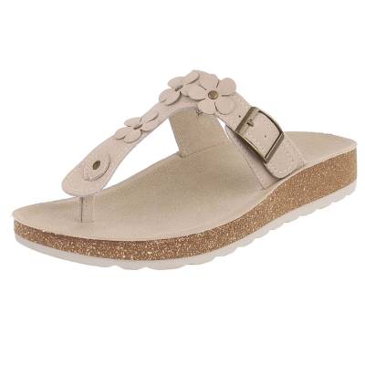 Zehentrenner für Damen in Beige