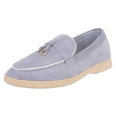 Loafers for women in light-blue