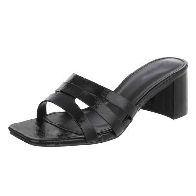 Pantoletten für Damen in Schwarz