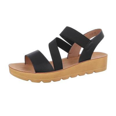 Strappy sandals for women in black