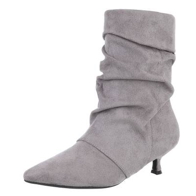 Klassische Stiefeletten für Damen in Grau