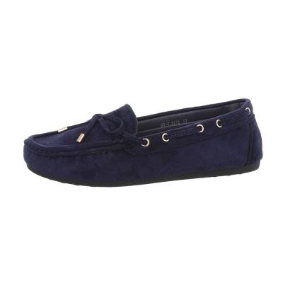 Loafers for women in dark-blue
