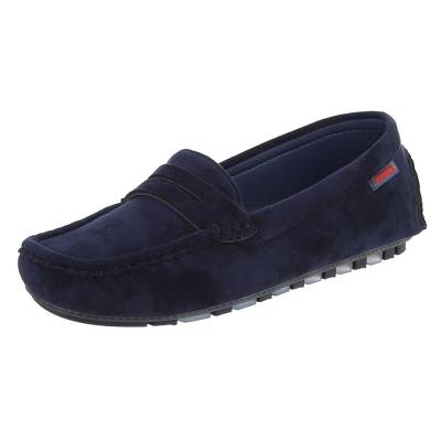 Loafers for women in dark-blue