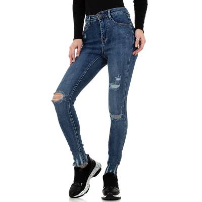 JASMIN HIGH WAIST CROPPED JEAN - MEDIUM BLUE L01