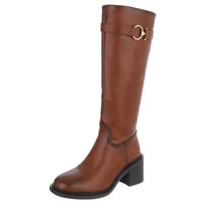 Klassische Stiefel für Damen in Camel