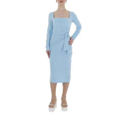 Stretch dress for women in light-blue