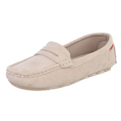 Loafers for women in beige
