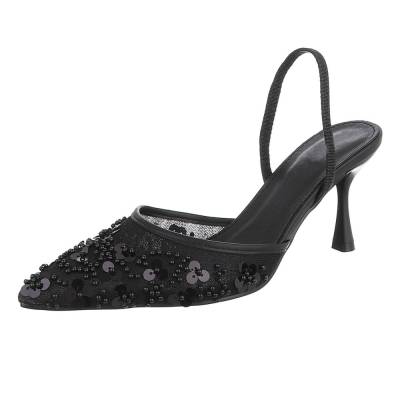 Schnür- & Riemchenpumps für Damen in Schwarz