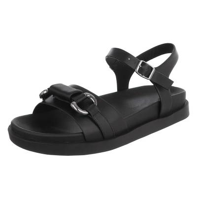 Strappy sandals for women in black