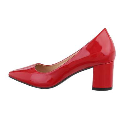 Classic heels for women in red