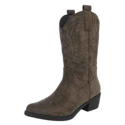 Western- & Bikerstiefel für Damen in Khaki und Grün
