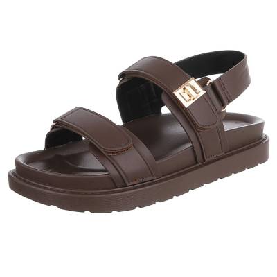 Riemchensandalen für Damen in Braun