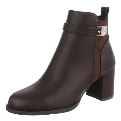 Klassische Stiefeletten für Damen in Braun
