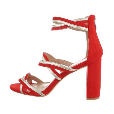 High Heel Sandaletten für Damen in Rot