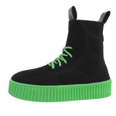 Sneakers High für Damen in Schwarz und Grün