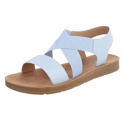 Riemchensandalen für Damen in Hellblau